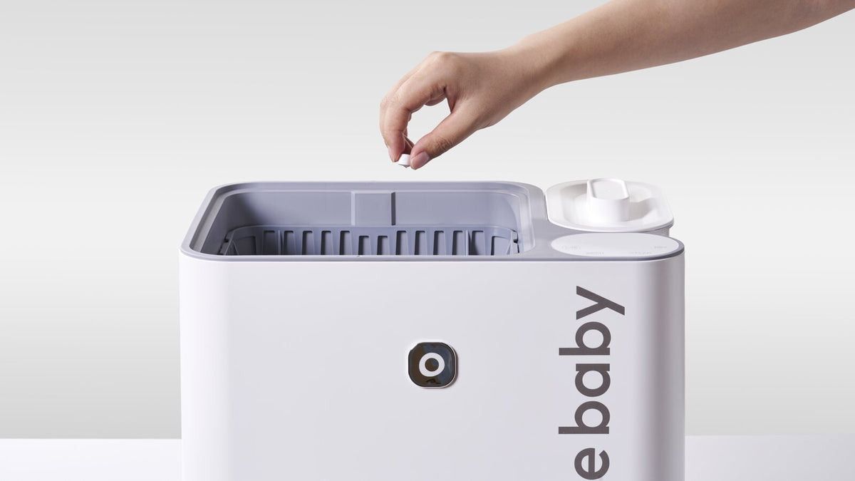 Detergent and tablet use, nuviebaby Clean Max