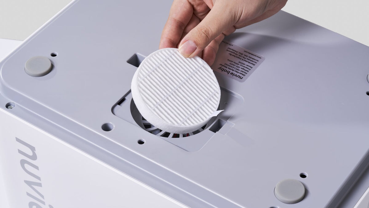 Replacing the HEPA filter, nuviebaby Clean Max