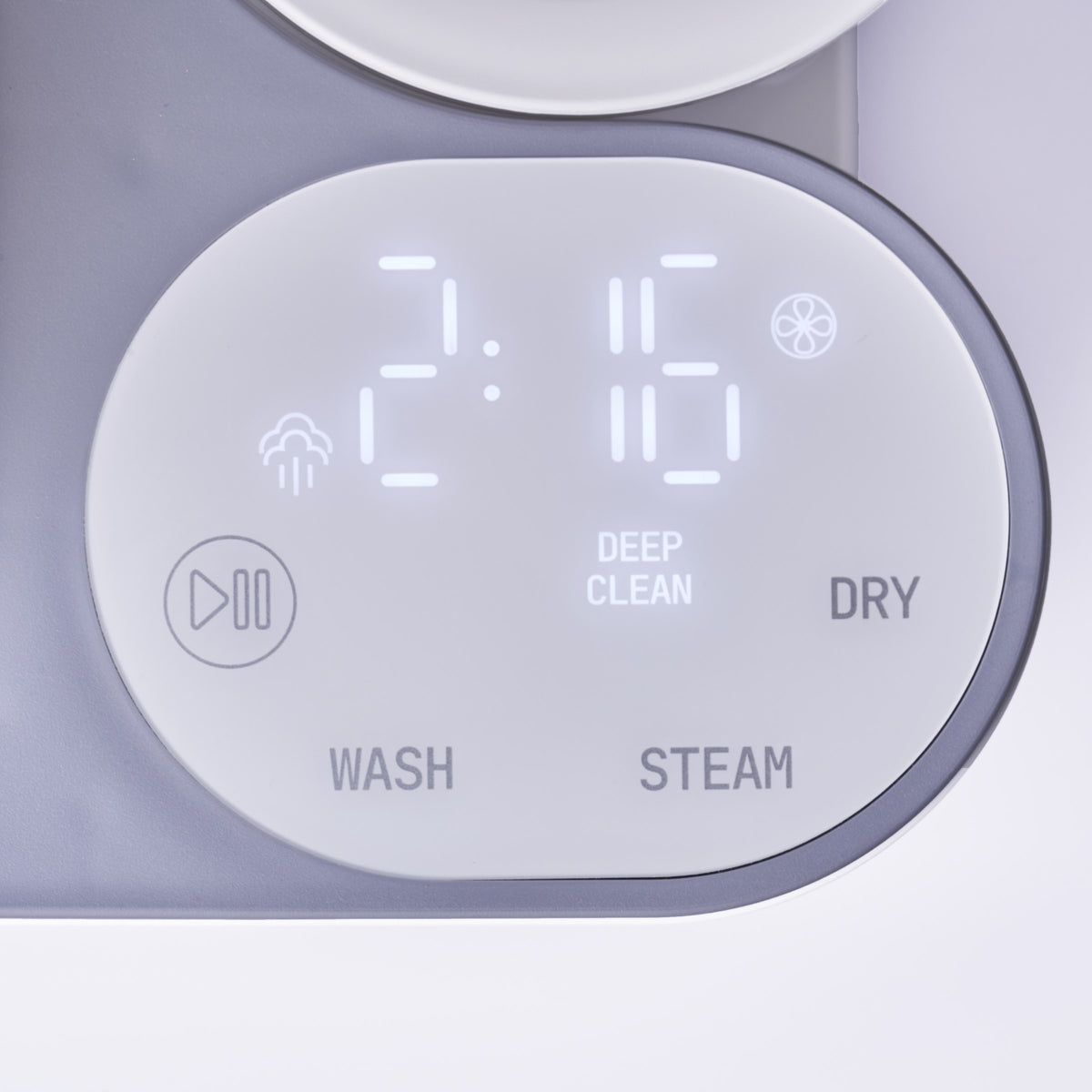 The control panel of the nuviebaby Clean Max.