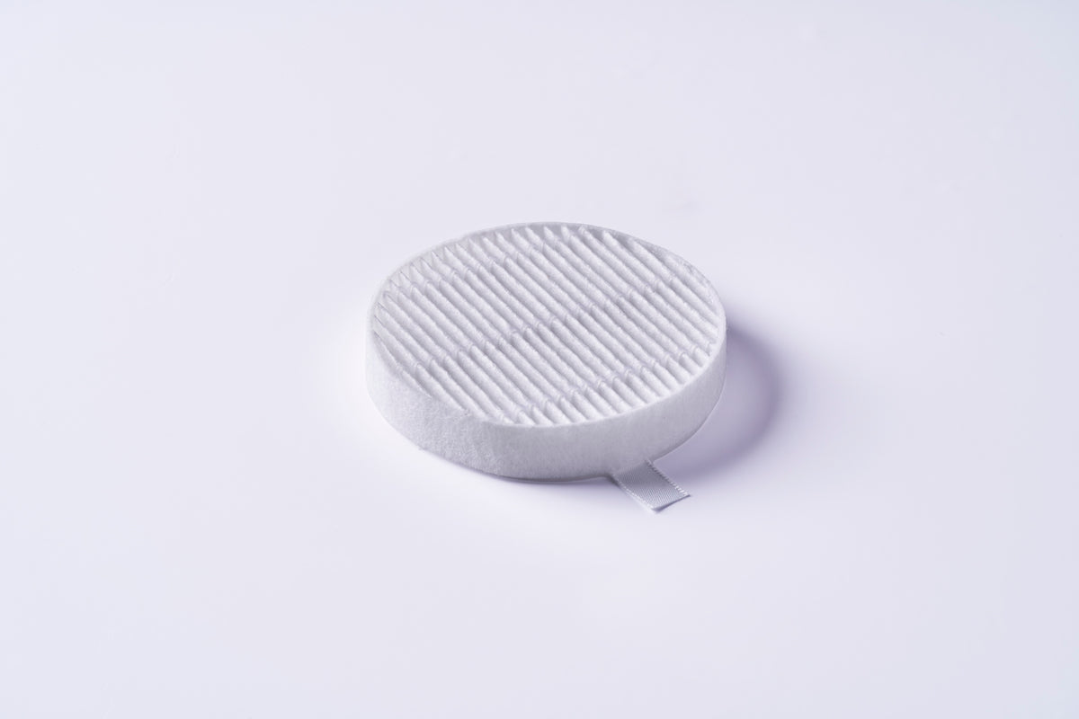 round HEPA H13 filter alone, on white