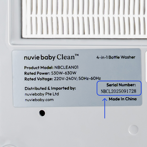 Where to find your serial number sticker
